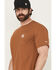 Image #2 - Carhartt Men's Force® Relaxed Fit Short Sleeve Pocket T-Shirt, Brown, hi-res