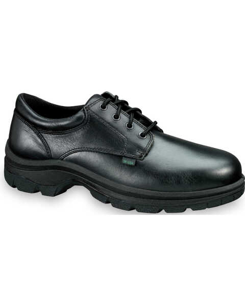 Image #1 - Thorogood Men's SoftStreets Made In The USA Postal Certified Oxfords , Black, hi-res