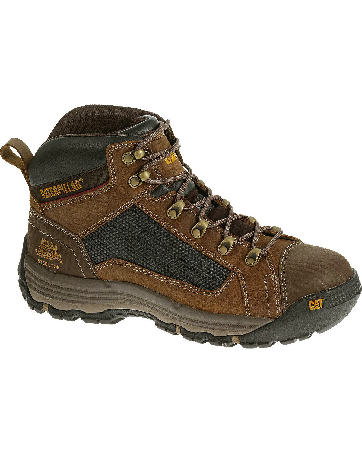 caterpillar men's convex mid steel toe work boot