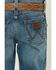 Image #4 - Wrangler Retro Little Boys' Medium Wash Bowden Relaxed Bootcut Stretch Denim Jeans, Medium Wash, hi-res
