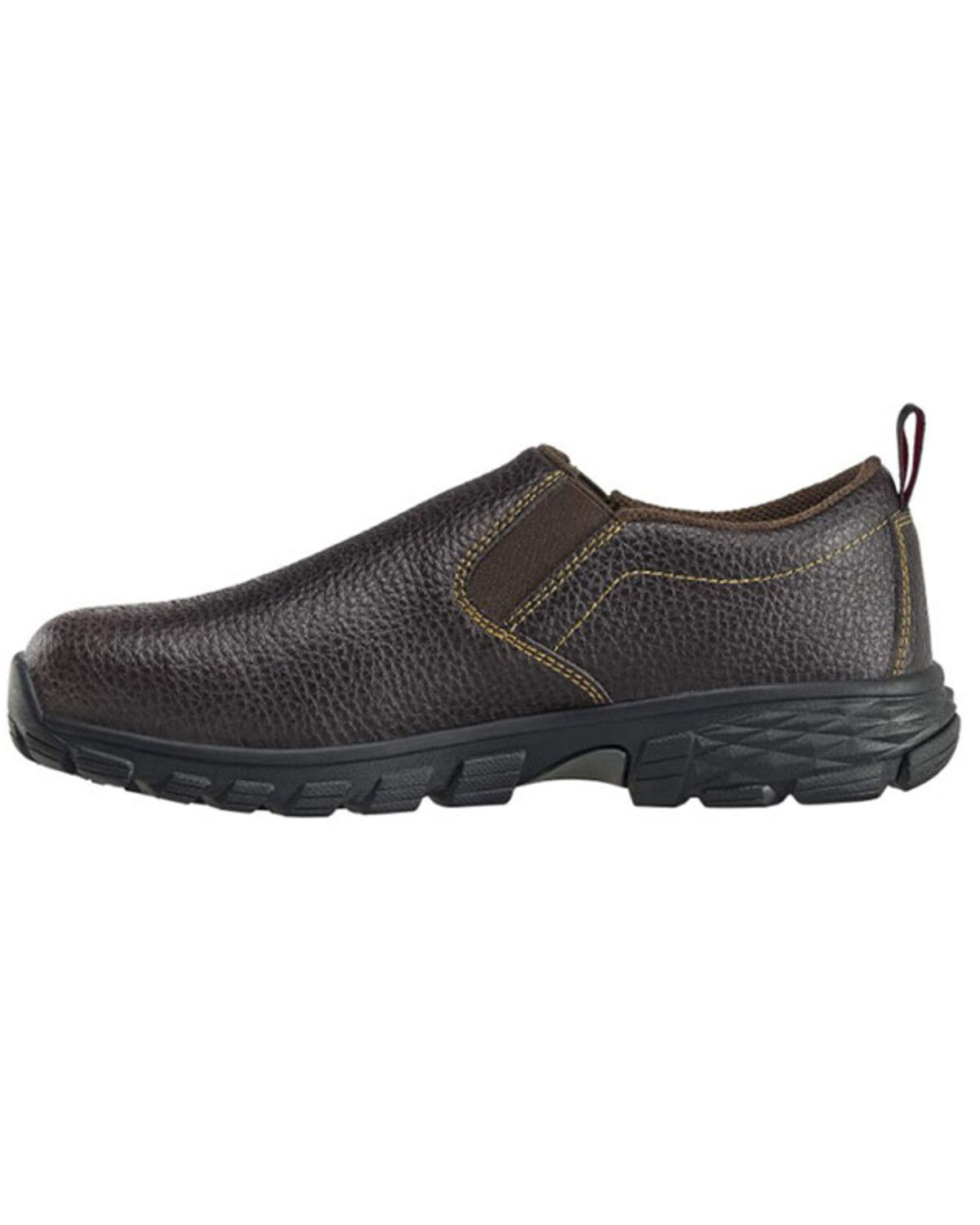 Image #3 - Avenger Men's Flight Brown Waterproof Work Shoes - Alloy Toe, Brown, hi-res
