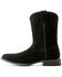 Image #2 - Ariat Men's Downtown Suede Western Boots - Round Toe, Black, hi-res