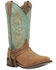 Laredo Women's Sadie Western Boots - Broad Square Toe, Tan, hi-res