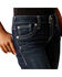 Image #3 - Ariat Girls' Dark Wash Tyra Trouser Stretch Denim Jeans , Blue, hi-res