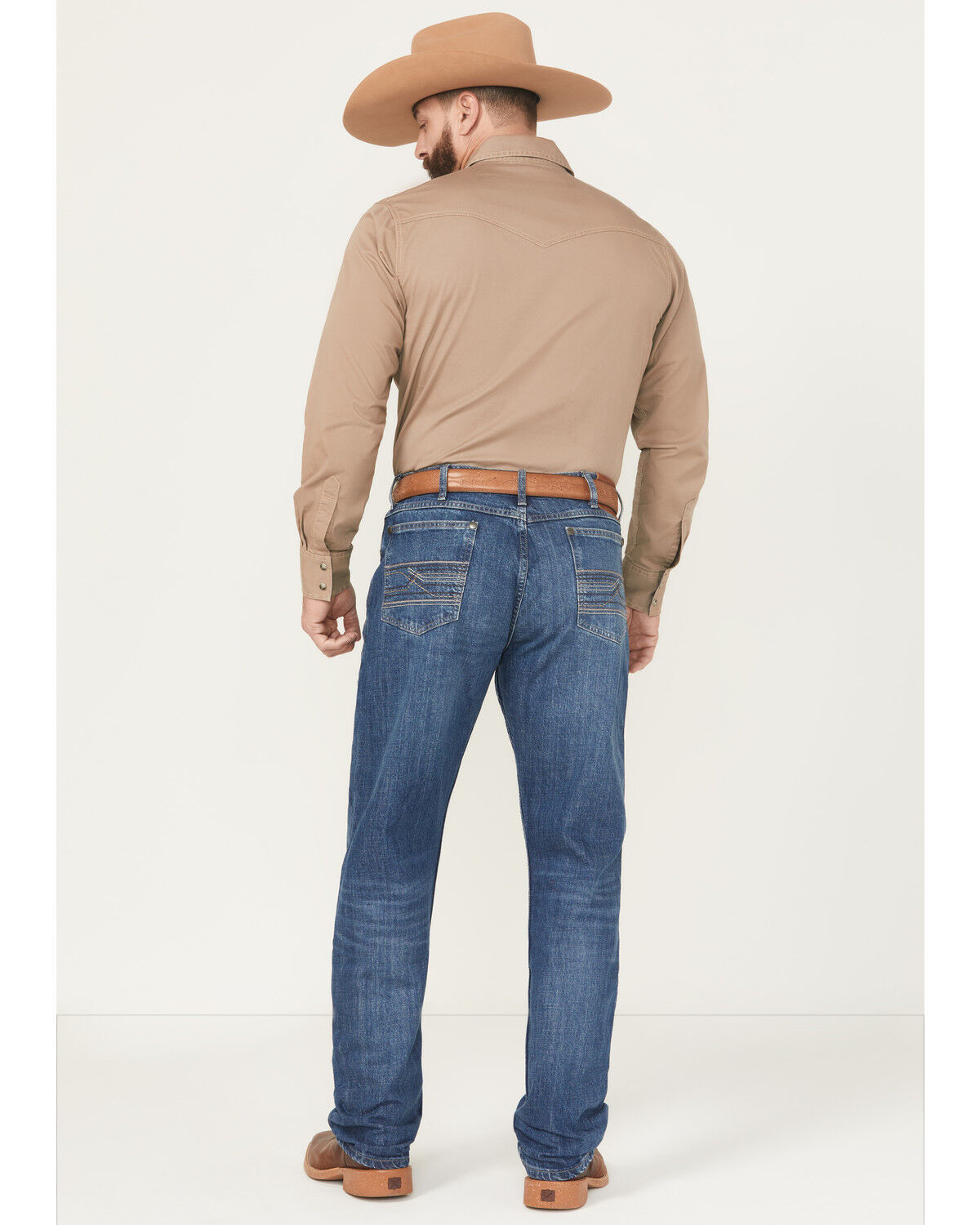 Image #3 - Wrangler 20X Men's 44MWX Nemby Medium Wash Slim Straight Stretch Denim Jeans, Medium Wash, hi-res