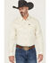 Image #1 - Kimes Ranch Men's Solid Blackout Long Sleeve Snap Stretch Western Shirt, Natural, hi-res