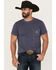 Image #2 - Changes Men's Corona Short Sleeve Pocket Graphic T-Shirt, Navy, hi-res