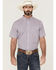 Image #1 - RANK 45® Men's Dude Ranch Geo Button-Down Western Shirt, Blue, hi-res