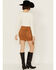 Image #3 - Vocal Women's Studded Fringe Skirt , Camel, hi-res
