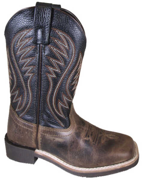 Smoky Mountain Youth Boys' Travis Western Boots - Square Toe, Brown, hi-res