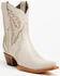 Image #1 - Circle G Women's Triad Ankle Western Boots - Snip Toe, Ivory, hi-res