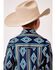 Image #2 - Roper Boys' Southwestern Striped Long Sleeve Snap Western Shirt, Navy, hi-res
