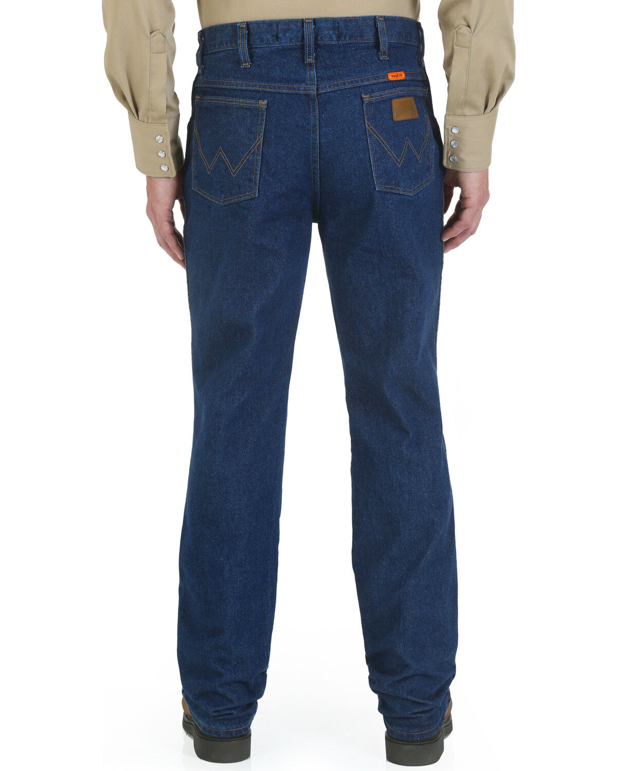 Image #1 - Wrangler Men's FR Slim Fit Straight Jeans, Indigo, hi-res