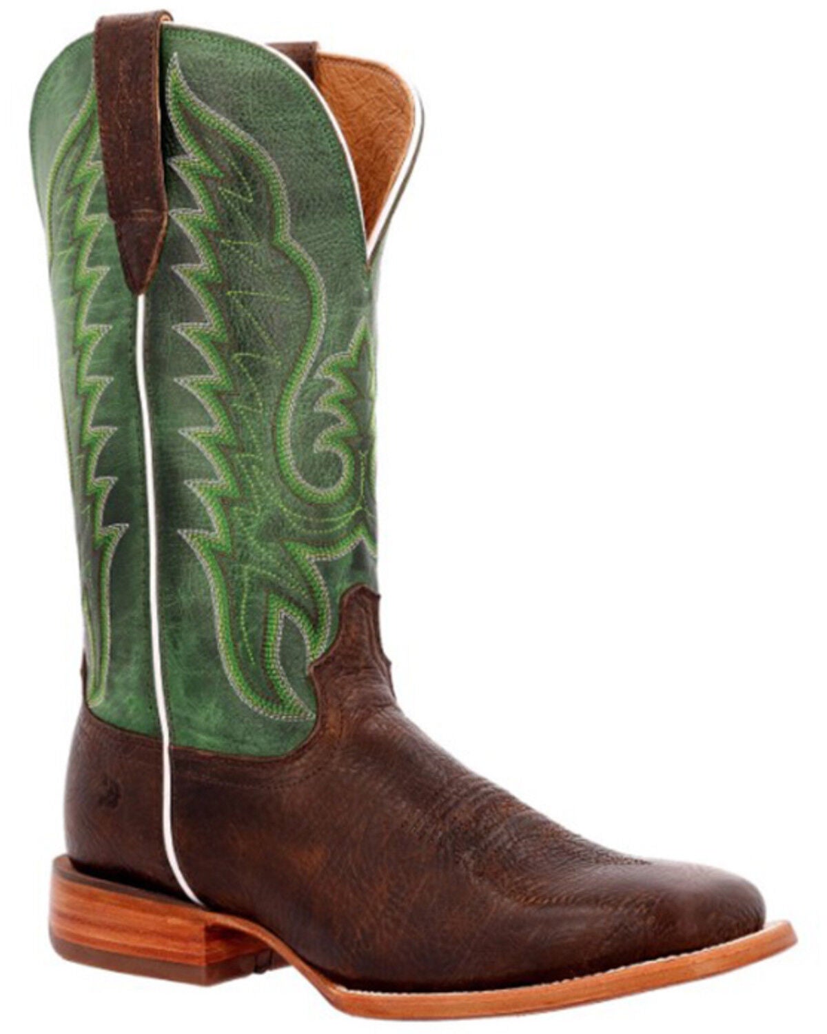 Durango Men's Arena Pro Shamrock Western Boots - Square Toe, Dark Brown, hi-res