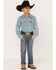 Image #1 - Cody James Little Boys' Light Wash Casey Stackable Straight Jeans, Light Wash, hi-res