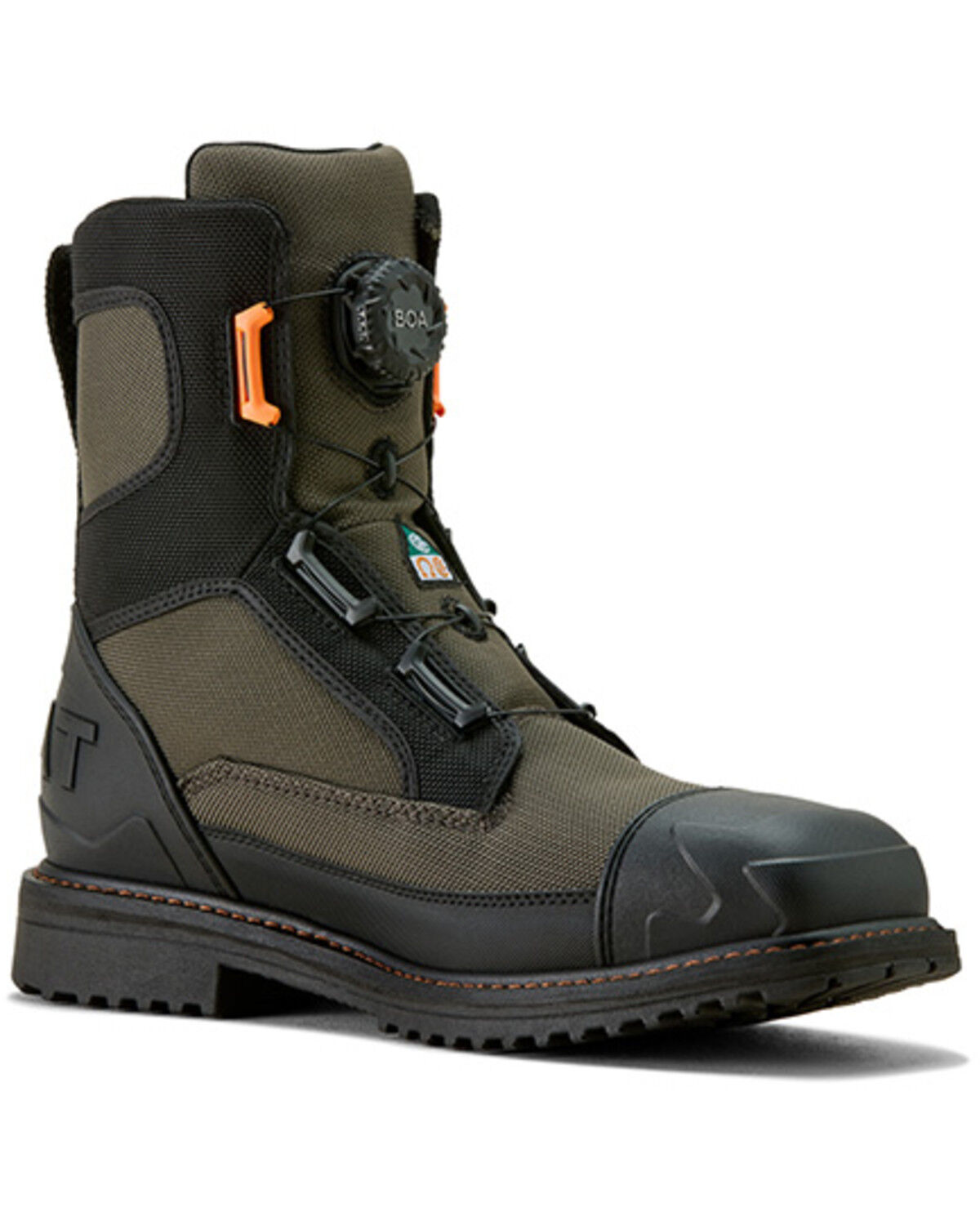 Image #1 - Ariat Men's 8" RigTEK Wildcat Work Boots - Composite Toe, Charcoal, hi-res