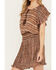 Image #3 - Shyanne Women's Smocked Waist Printed Dress, Medium Brown, hi-res