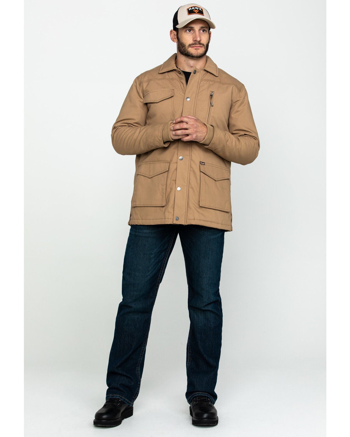 wrangler quilted jacket