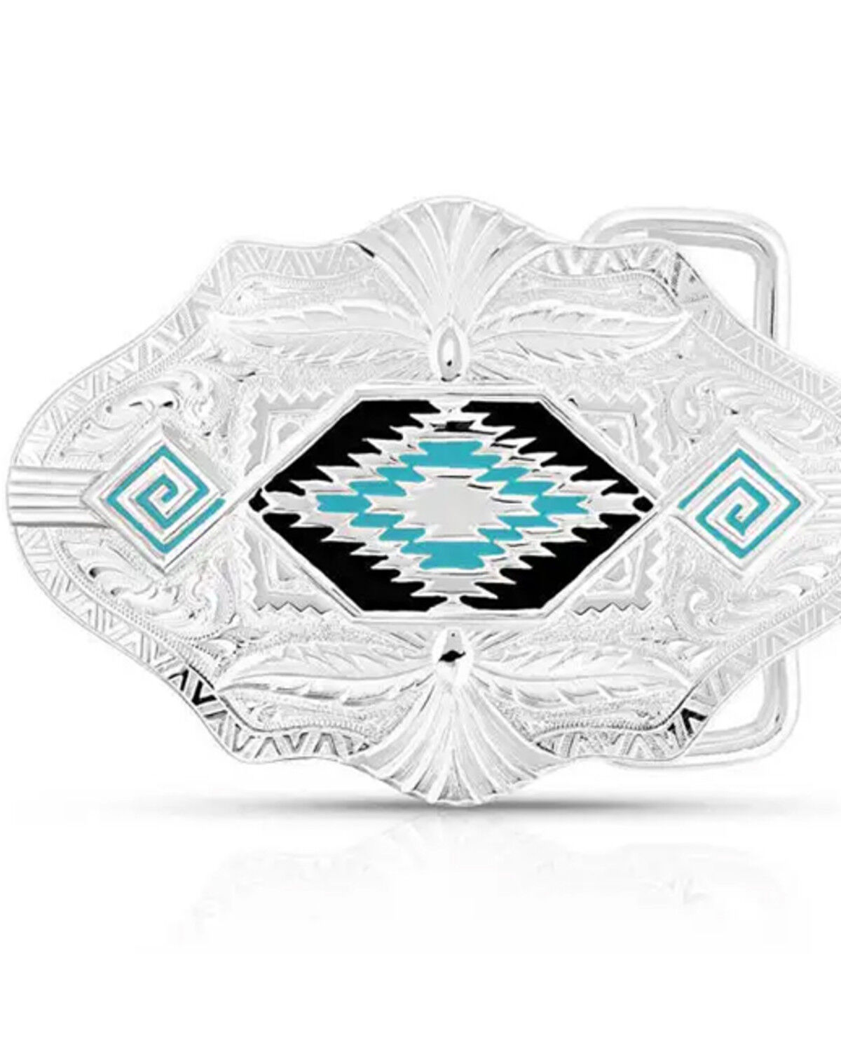 Image #1 - Montana Silversmiths Women's Southwestern Skies Belt Buckle, Turquoise, hi-res