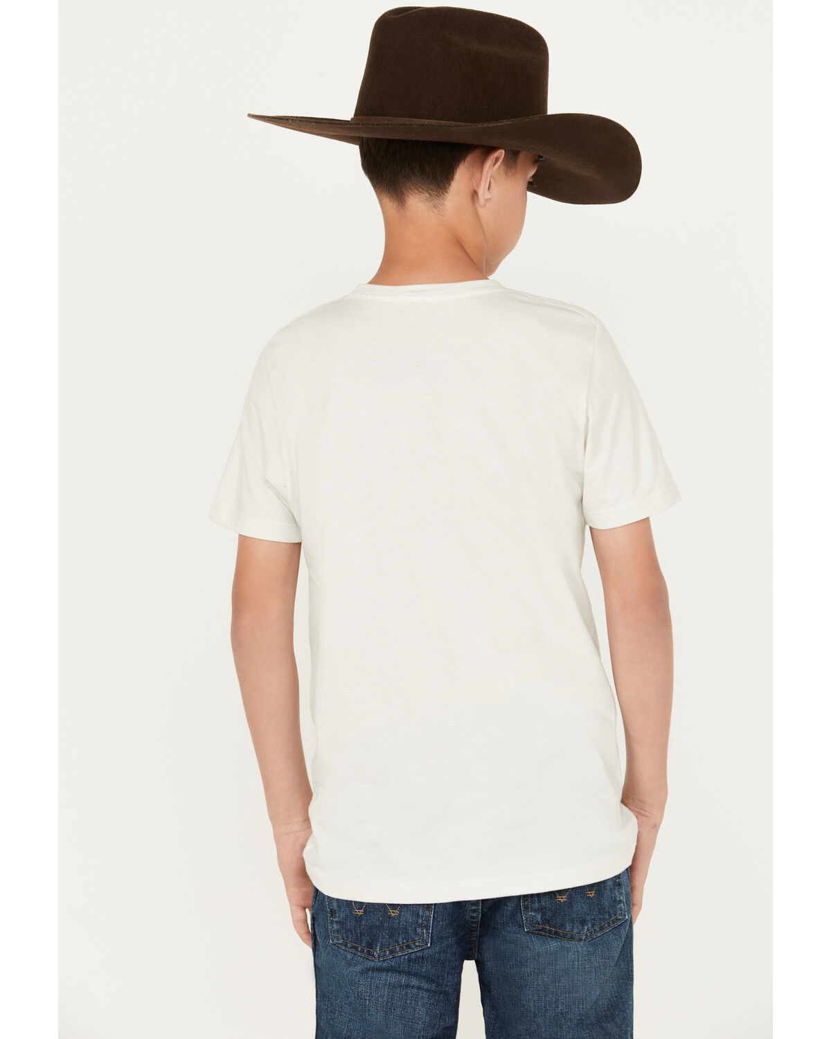 Image #4 - Cody James Boys' Steer Head Short Sleeve Graphic T-Shirt, Ivory, hi-res