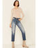 Image #1 - Daze Women's Medium Wash Slim Straight Leg Ankle Jeans, Medium Blue, hi-res