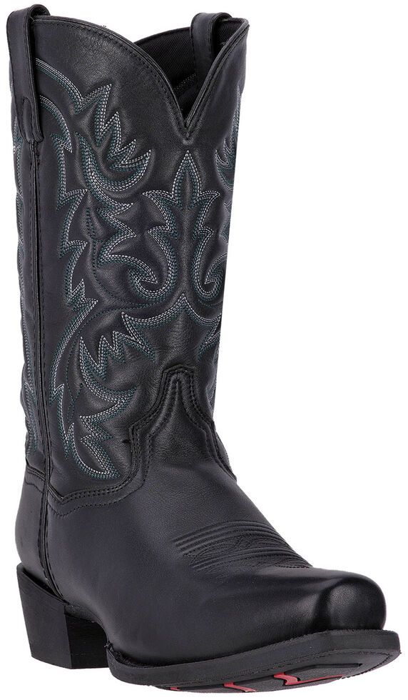 Laredo Bryce Cowboy Boots - Square Toe , Black, hi-res
