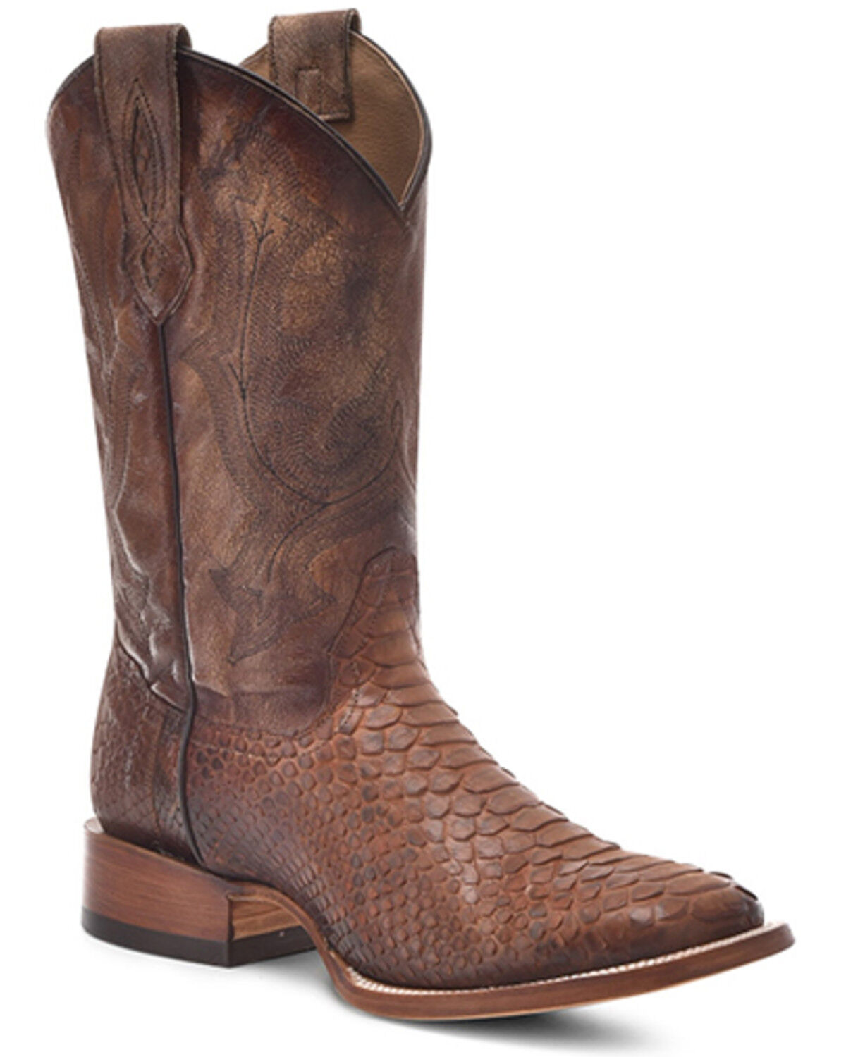 Image #1 - Corral Men's Shedron Exotic Python Western Boots - Broad Square Toe, Sand, hi-res