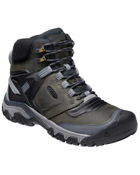 Image #1 - Keen Men's Rudge Flex Waterproof Hiking Boots - Soft Toe, Black, hi-res