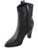 Image #2 - Milwaukee Leather Women's Studded Overlay Western Boots - Round Toe, Black, hi-res