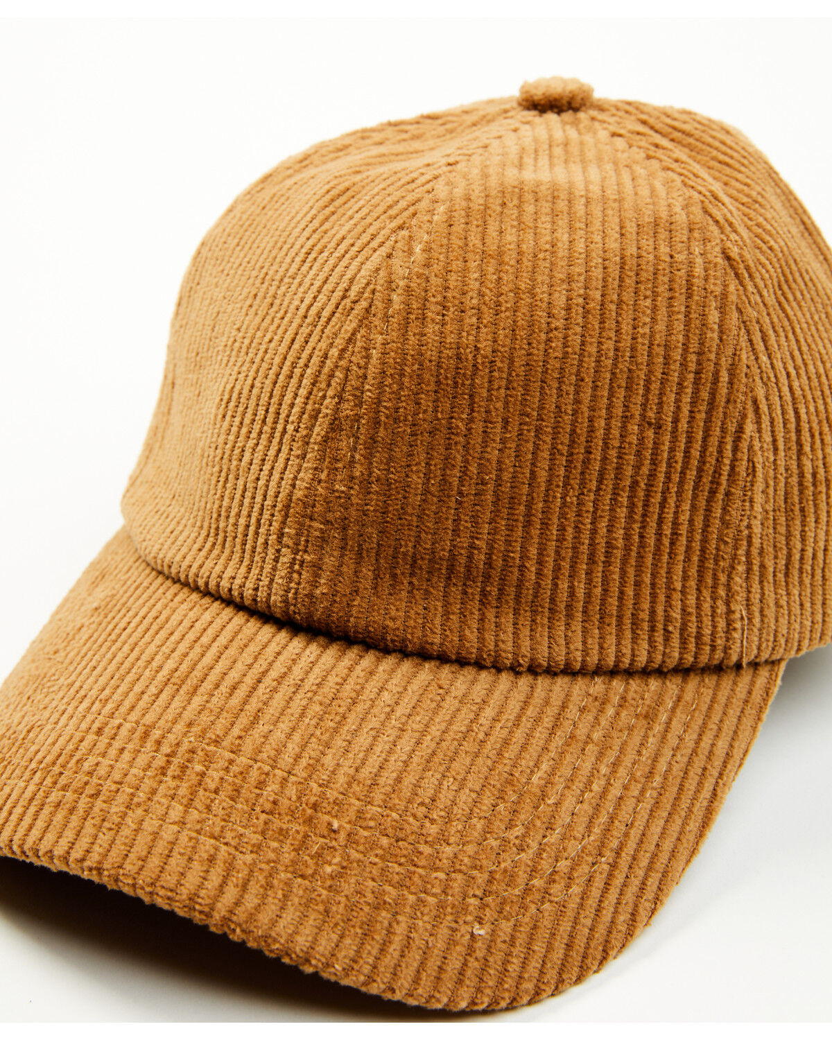 Image #2 - Cleo + Wolf Women's Solid Corduroy Ball Cap, Lt Brown, hi-res