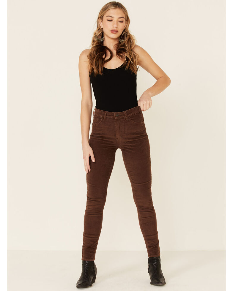 Levi's Women's 721 Coffee Luxe Corduroy Skinny Jeans, Brown, hi-res