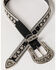 Image #2 - Shyanne Women's Floral Bling Belt, Black, hi-res