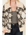 Image #3 - Powder River Outfitters Women's Plaid Print Berber Wool Jacket , Natural, hi-res