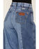 Image #4 - Wrangler Women's Medium Wash Mid Rise Color Block Together Again Wide Leg Jeans, Blue, hi-res