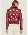 Image #4 - Mauritius Women's Christy Scatter Star Leather Jacket , Hot Pink, hi-res