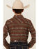 Image #4 - Cody James Boys' Resource Southwestern Print Long Sleeve Snap Flannel Shirt, Rust Copper, hi-res