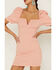Image #2 - Flying Tomato Women's Bodycon Puff Sleeve Dress, , hi-res