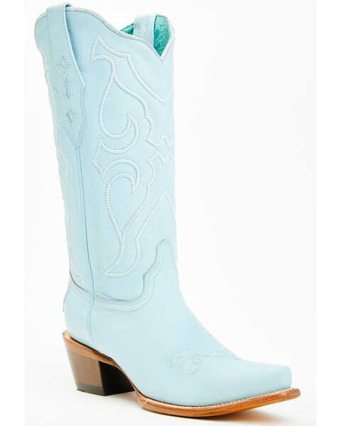 Corral Women's Western Boots - Snip Toe , Light Blue, hi-res