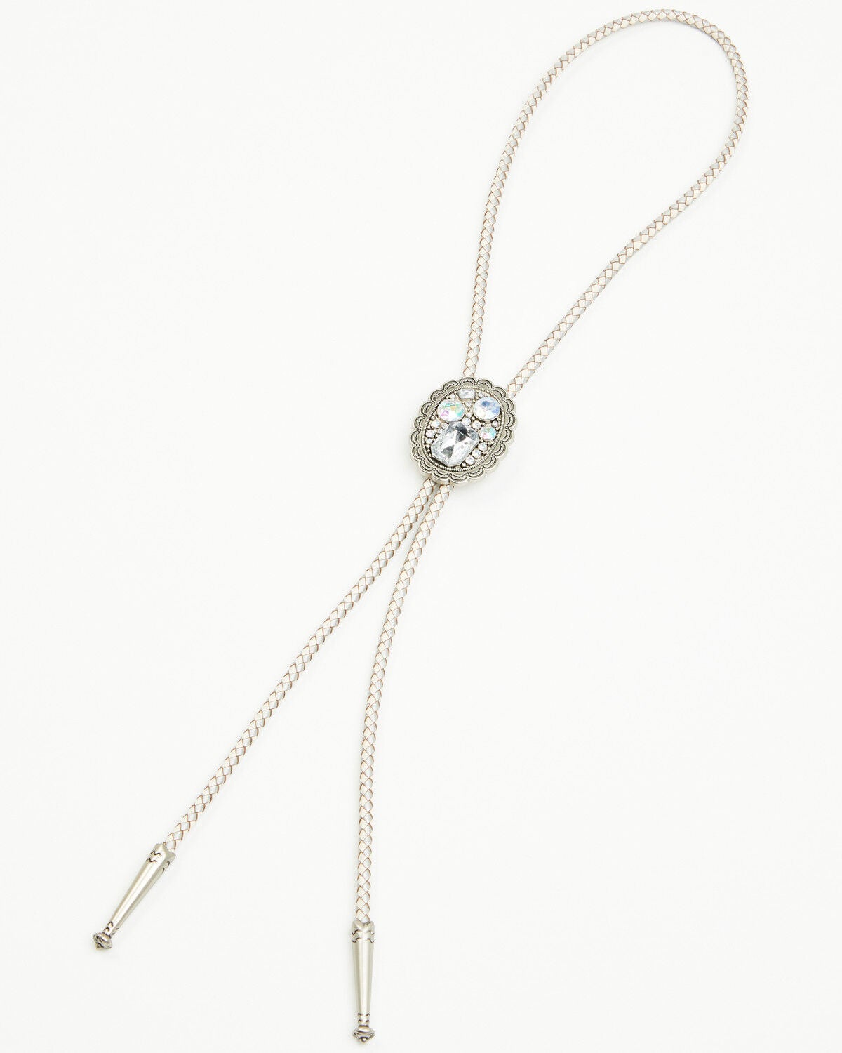 Image #2 - Shyanne Women's Khloe Rhinestone Bolo Tie, Silver, hi-res