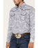 Image #3 - Rock 47 By Wrangler Men's Navy Paisley Print Long Sleeve Western Shirt, Navy, hi-res