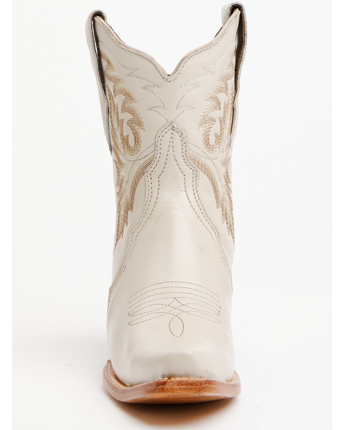 Image #4 - Circle G Women's Triad Ankle Western Boots - Snip Toe, Ivory, hi-res