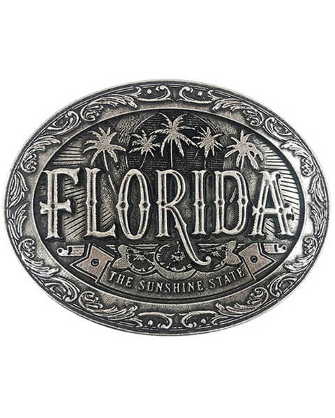 Image #1 - Cody James Men's Florida Heritage Buckle, Silver, hi-res