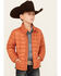 Image #1 - Roper Boys' Quilted Parachute Puffer Jacket, Orange, hi-res