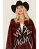 Image #3 - Idyllwind Women's McDowell Southwestern Print Fringe Shawl, Wine, hi-res