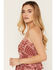Image #4 - Cleo + Wolf Women's Bandana Print Sleeveless Tiered Cami, Brick Red, hi-res