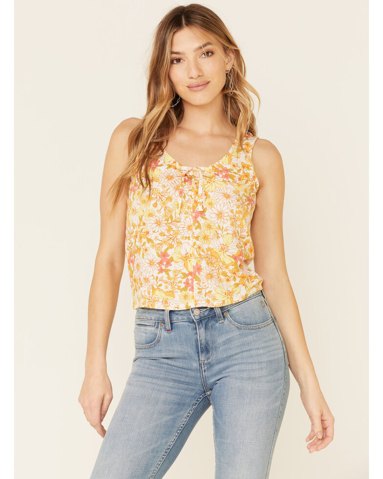 Idyllwind Women's Dive Bar Diva Tank Top , Yellow, hi-res