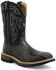 Image #1 - Twisted X Men's 11" Exotic Ostrich Western Work Boots - Nano Composite Toe, Black, hi-res