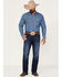 Image #1 - Wrangler Retro Men's Arvada Dark Wash Stretch Relaxed Bootcut Jeans, Dark Wash, hi-res