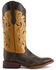 Image #2 - Ferrini Women's Shimmer Western Boots - Broad Square Toe, Chocolate, hi-res