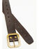 Image #2 - Brothers and Sons Men's Coleman Leather Belt, Chestnut, hi-res